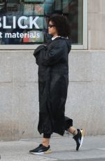 RIHANNA Out and About in New York 10/21/2017