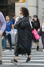 RIHANNA Out and About in New York 10/21/2017