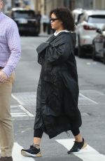 RIHANNA Out and About in New York 10/21/2017