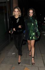 RITA and Her Sister ELENA ORA Leaves C Restaurant in London 10/23/2017