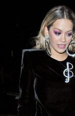 RITA and Her Sister ELENA ORA Leaves C Restaurant in London 10/23/2017