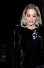 RITA and Her Sister ELENA ORA Leaves C Restaurant in London 10/23/2017