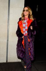 RITA ORA Arrives at BBC Radio 1 Studios in London 10/19/2017