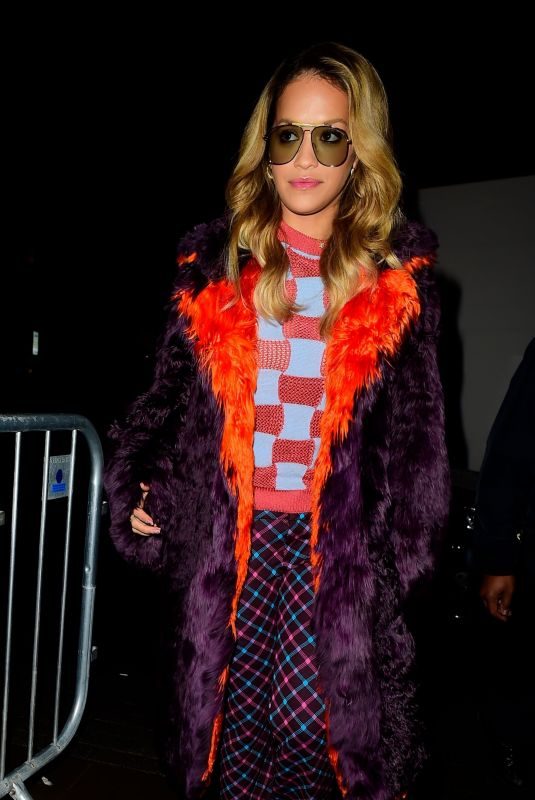 RITA ORA Arrives at BBC Radio 1 Studios in London 10/19/2017