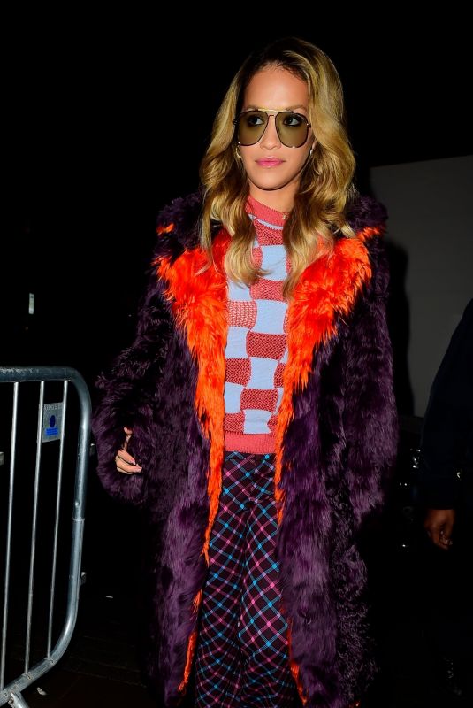 RITA ORA Arrives at BBC Radio 1 Studios in London 10/19/2017