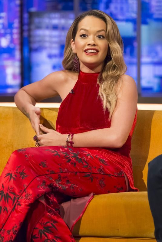 RITA ORA at Jonathan Ross Show in London 10/19/2017