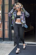 RITA ORA in Tights Leaves Her Hotel in New York 10/05/2017