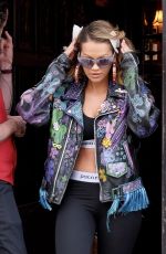 RITA ORA in Tights Leaves Her Hotel in New York 10/05/2017