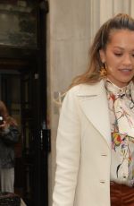 RITA ORA Leaves BBC Radio 2 in London 10/21/2017