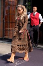 RITA ORA Leaves Her Hotel in New York 10/04/2017