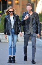 ROMEE STRIJD and Her Boyfriend Laurens Van Leeuwen Out and About in New York 10/22/2017