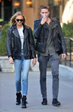 ROMEE STRIJD and Her Boyfriend Laurens Van Leeuwen Out and About in New York 10/22/2017