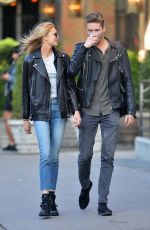 ROMEE STRIJD and Her Boyfriend Laurens Van Leeuwen Out and About in New York 10/22/2017