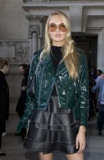 ROMEE STRIJD Arrives at Eelie Saab Fashion Show at Paris Fashion Week 09/30/2017