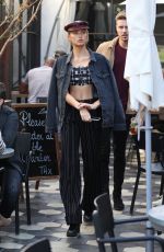 ROMEE STRIJD Out for Lunch at Zinque Cafe in West Hollywood 10/10/2017