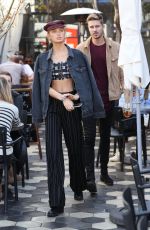 ROMEE STRIJD Out for Lunch at Zinque Cafe in West Hollywood 10/10/2017