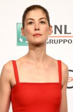 ROSAMUND PIKE at Hostiles  Photocall at Rome Film Festival 10/26/2017