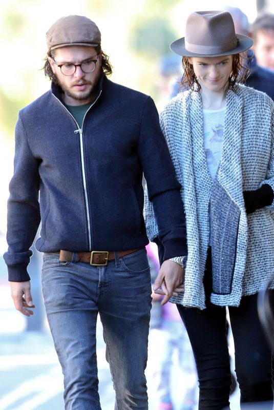 ROSE LESLIE and Kit Harington Out in London 10/06/2017
