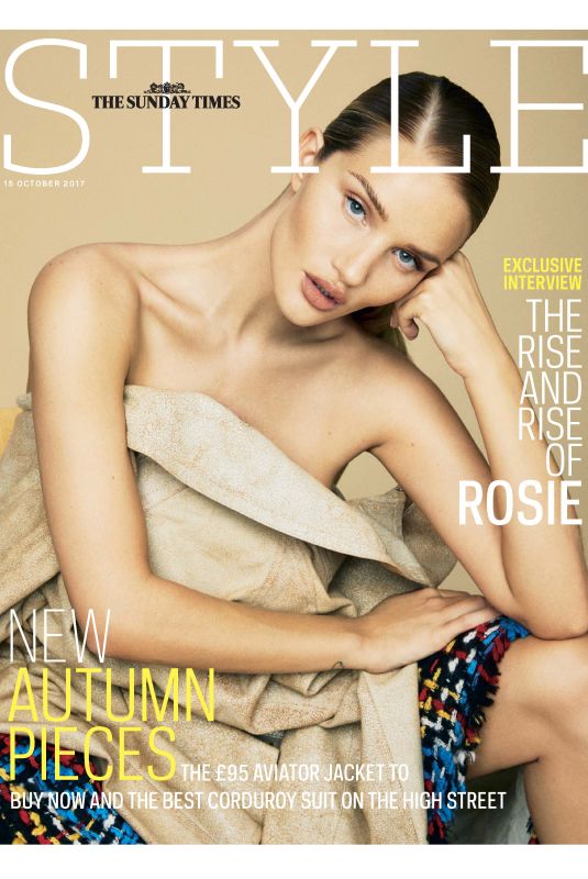 ROSIE HUNTINGTON-WHITELEY in Sunday Time Style Magazine, October 2017