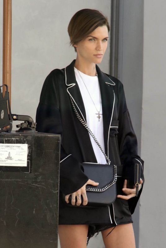 RUBY ROSE Out and About in Hollywood 10/17/2017