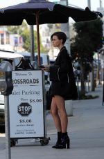 RUVY ROSE Waits at the Valet Stand for Her Car in West Hollywood 10/17/2017