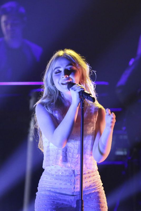 SABRINA CAPRENTER Performs at Tonight Show Starring Jimmy Fallon in New York 10/24/2017