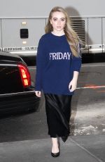 SABRINA CARPENTER Arrives at TRL in New York 10/25/2017