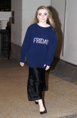 SABRINA CARPENTER Arrives at TRL in New York 10/25/2017