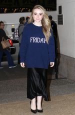 SABRINA CARPENTER Arrives at TRL in New York 10/25/2017