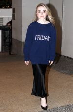 SABRINA CARPENTER Arrives at TRL in New York 10/25/2017