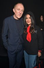 SALMA HAYEK Arrives at Balenciaga Fashion Show in Paris 10/01/2017