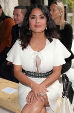 SALMA HAYEK at Giambattista Valli Show at Paris Fashion Week 10/02/2017