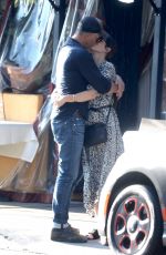 SANDRA BULLOCK and Bryan Randall Out Kissing in Beverly Hills 10/14/2017