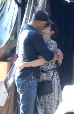 SANDRA BULLOCK and Bryan Randall Out Kissing in Beverly Hills 10/14/2017