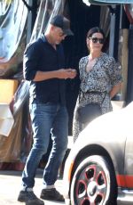 SANDRA BULLOCK and Bryan Randall Out Kissing in Beverly Hills 10/14/2017