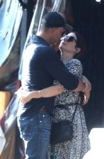 SANDRA BULLOCK and Bryan Randall Out Kissing in Beverly Hills 10/14/2017