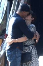 SANDRA BULLOCK and Bryan Randall Out Kissing in Beverly Hills 10/14/2017