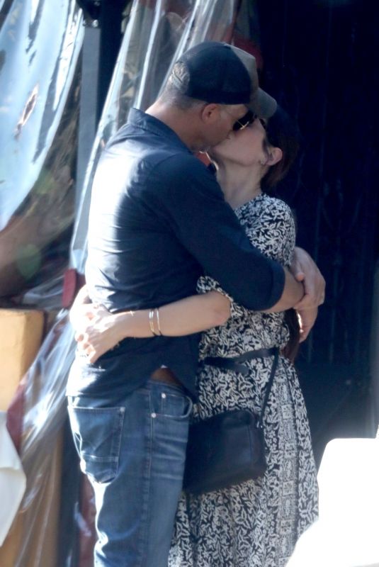 SANDRA BULLOCK and Bryan Randall Out Kissing in Beverly Hills 10/14/2017