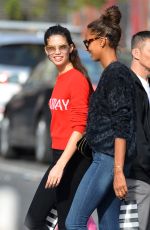 SARA SAMPAIO and JASMINE TOOKES Out Shopping in New York 10/22/2017
