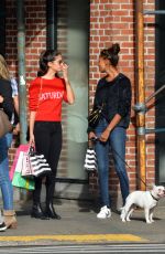 SARA SAMPAIO and JASMINE TOOKES Out Shopping in New York 10/22/2017