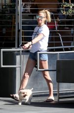 SARAH HARDING Walks Her Dog in Los Angeles 10/06/2017