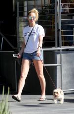 SARAH HARDING Walks Her Dog in Los Angeles 10/06/2017