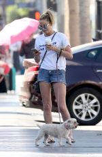 SARAH HARDING Walks Her Dog in Los Angeles 10/06/2017