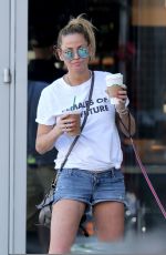 SARAH HARDING Walks Her Dog in Los Angeles 10/06/2017