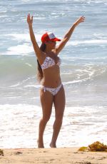 SARAH JANE CRAWFORD in Bikini on the Beach in Santa Monica 10/09/2017