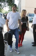 SASHA PIETERSE and Gleb Savchenko Arrives at a Dance Practice in Los Angeeles 10/15/2017