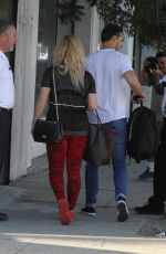 SASHA PIETERSE and Gleb Savchenko Arrives at a Dance Practice in Los Angeeles 10/15/2017