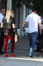 SASHA PIETERSE and Gleb Savchenko Arrives at a Dance Practice in Los Angeeles 10/15/2017