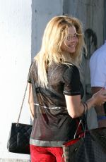 SASHA PIETERSE and Gleb Savchenko Arrives at a Dance Practice in Los Angeeles 10/15/2017