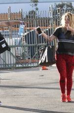 SASHA PIETERSE and Gleb Savchenko Arrives at a Dance Practice in Los Angeeles 10/15/2017